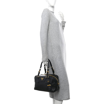 Prada Vitello Daino Bauletto Black 2 of 10