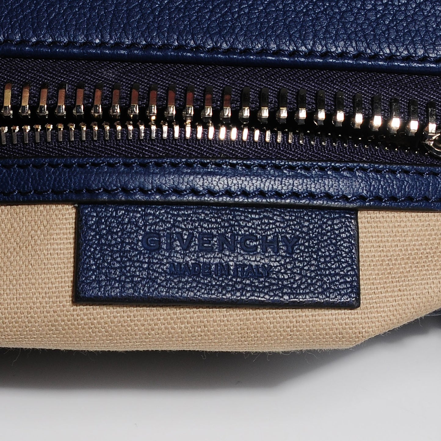 Sugar Goatskin Small Antigona Navy