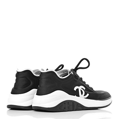 Chanel Lycra CC Sneakers 38 Black 4 of 9