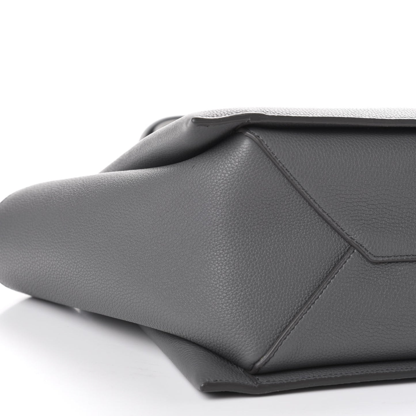 Baby Grained Calfskin Small Tri-Fold Bag Kohl