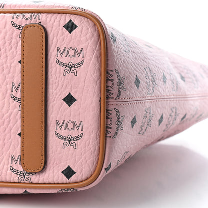 MCM Visetos Medium Anya Zip Top Shopper Tote Soft Pink 6 of 7