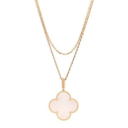 Van Cleef & Arpels 18K Yellow Gold Mother of Pearl Magic Alhambra Long Necklace 1 of 6