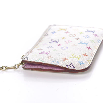 Louis Vuitton Monogram Multicolor Key Pouch White Litchi 12 of 14