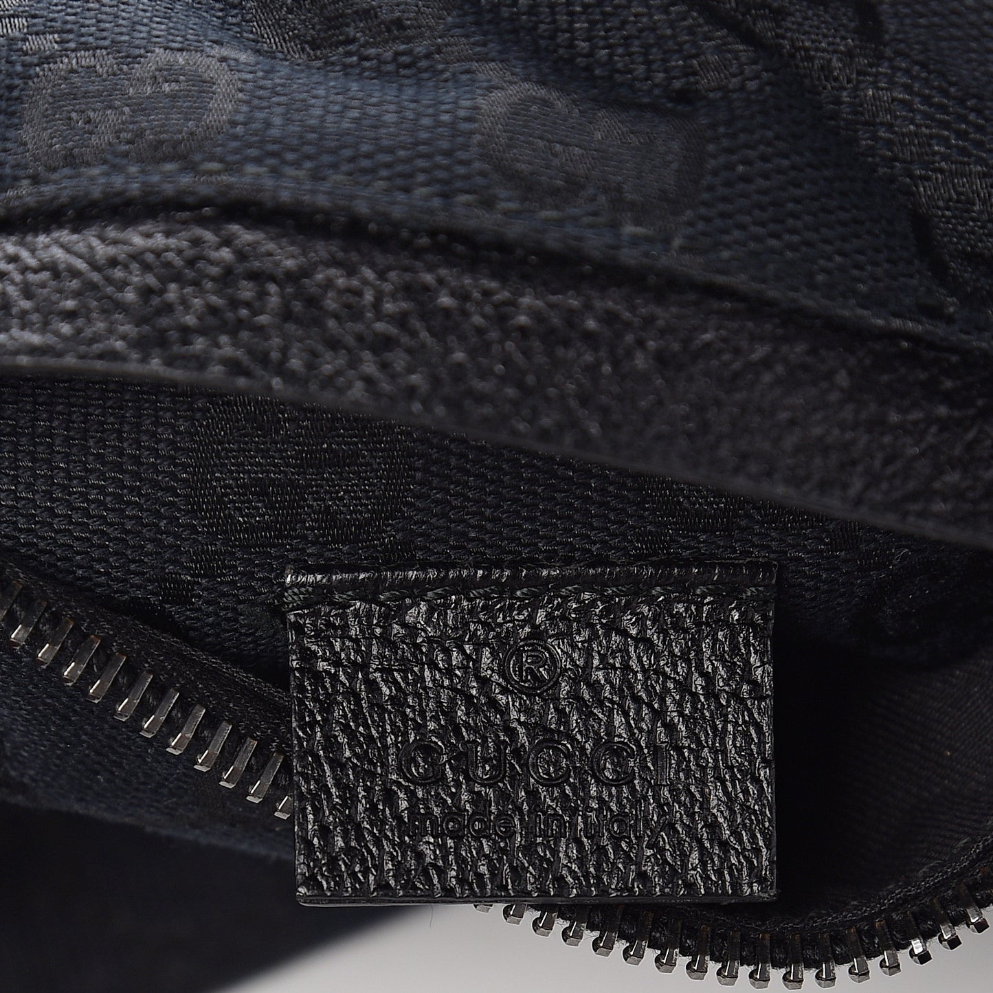 GG Monogram Web Double Pocket Belt Bag Black