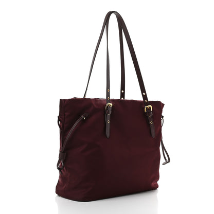 Prada Tessuto Nylon Saffiano Tote Granato 2 of 8
