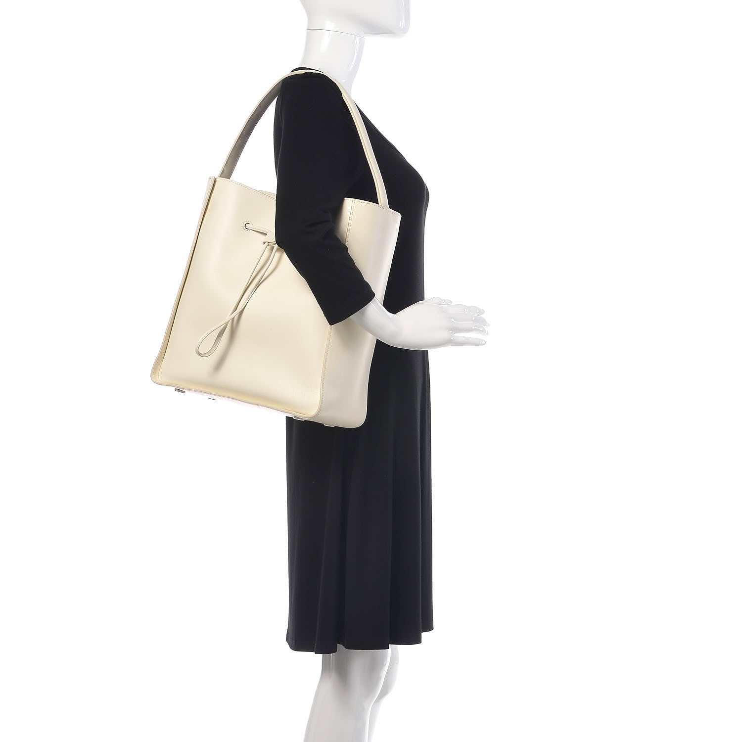 3.1 Phillip Lim 3.1 Calfskin Large Soleil Bucket Bag Off White 2 of 15