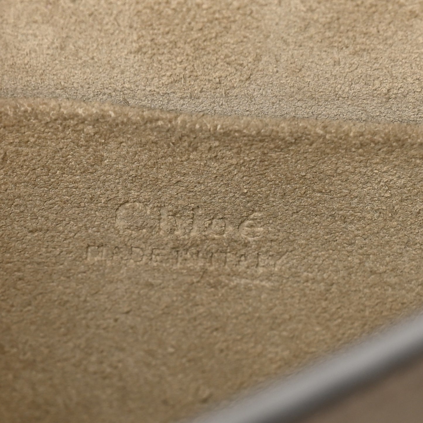 Calfskin Suede Small Nile Bracelet Bag Motty Grey