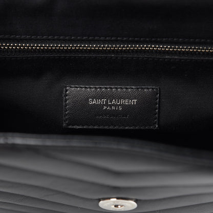 Saint Laurent Calfskin Y Quilted Monogram Medium Loulou Backpack Black 11 of 11