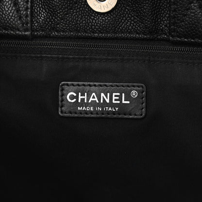 Chanel Caviar Quilted Large CC Tote Black 8 of 12
