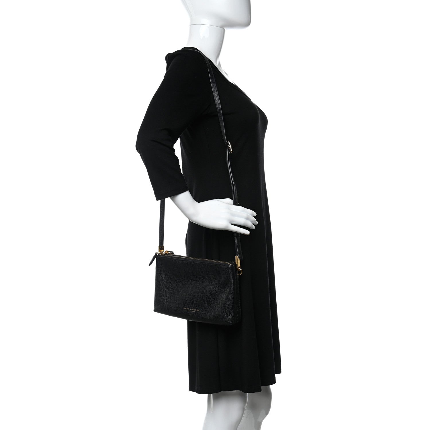 Marc Jacobs Calfskin Crossbody Black 2 of 13
