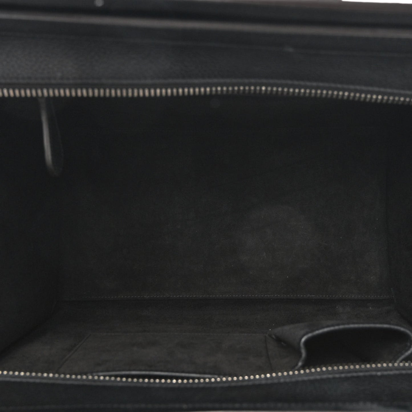 Drummed Calfskin Mini Luggage Black