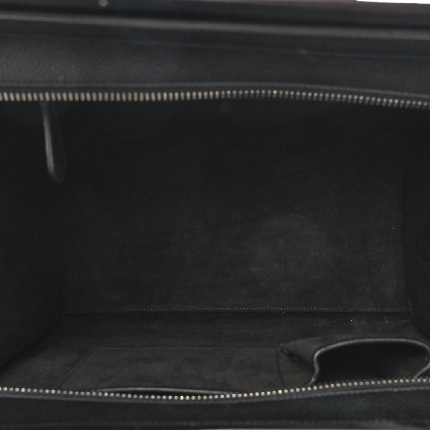 Celine Drummed Calfskin Mini Luggage Black 5 of 10