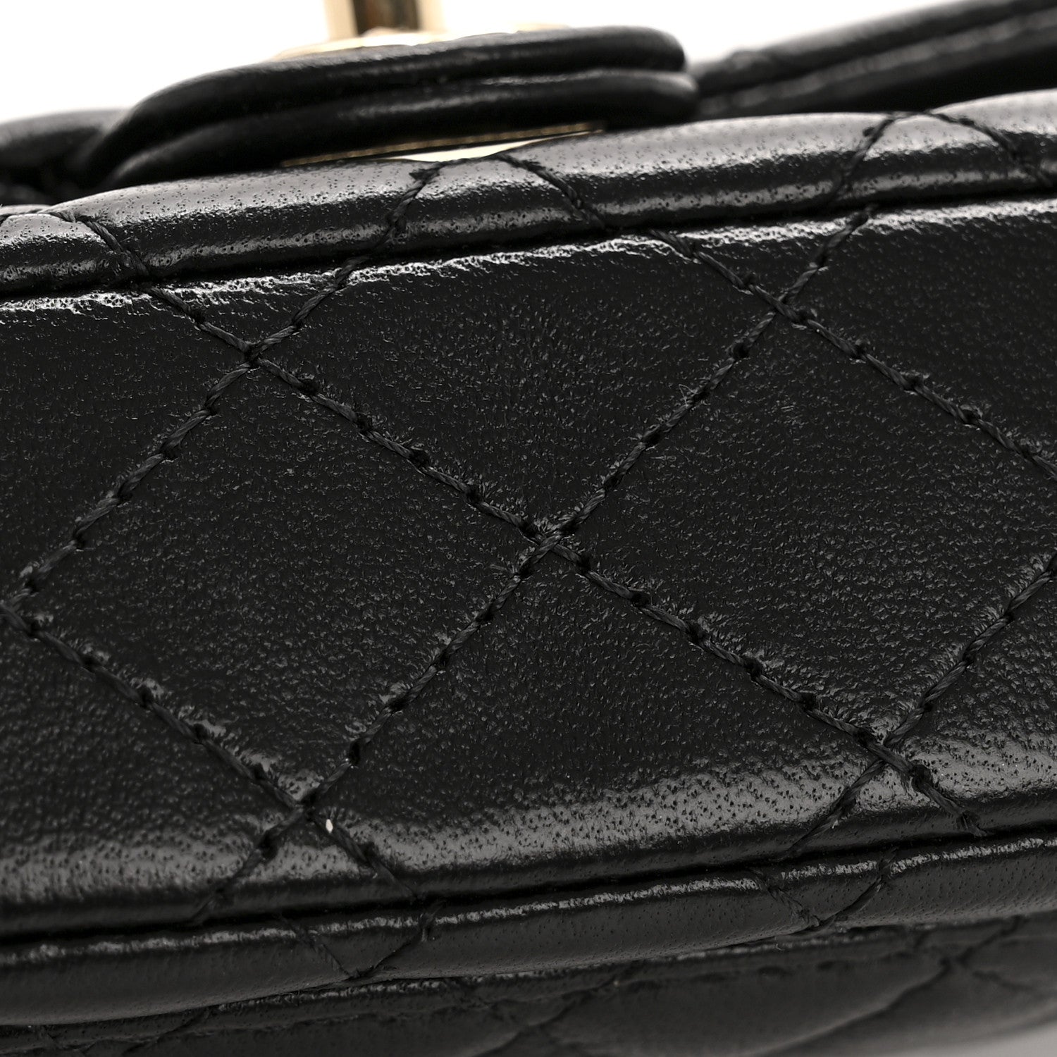Chanel Lambskin Quilted Mini Flap Bag Charm With Hook Black 11 of 12