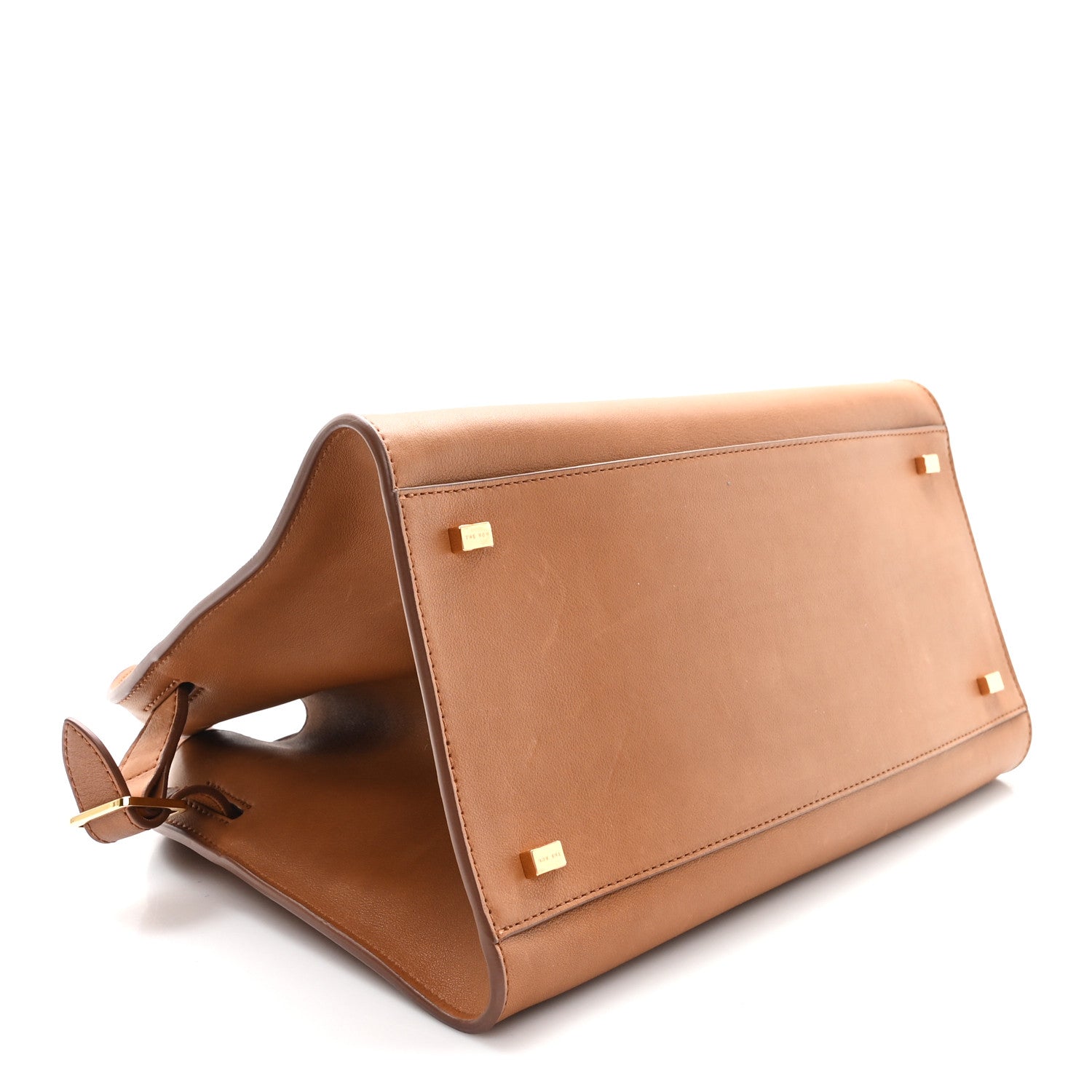 The Row Polished Saddle Calfskin Soft Margaux 12 Cuir 4 of 11
