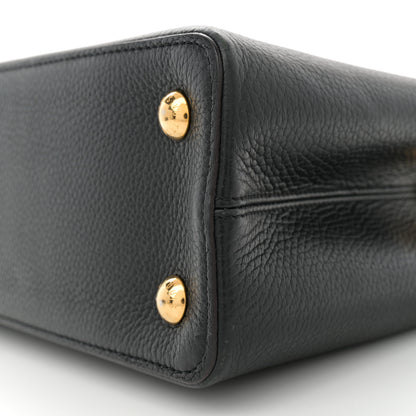 Louis Vuitton Taurillon Capucines PM Black 9 of 11