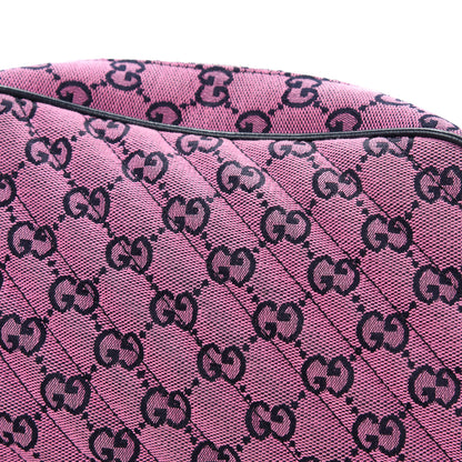 Gucci Monogram Multicolor Matelasse Diagonal Small GG Marmont Chain Shoulder Bag Pink Blue 8 of 11