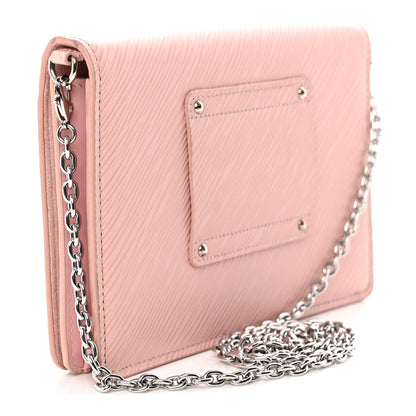 Louis Vuitton Epi Twist Belt Chain Wallet Rose Ballerine 3 of 12