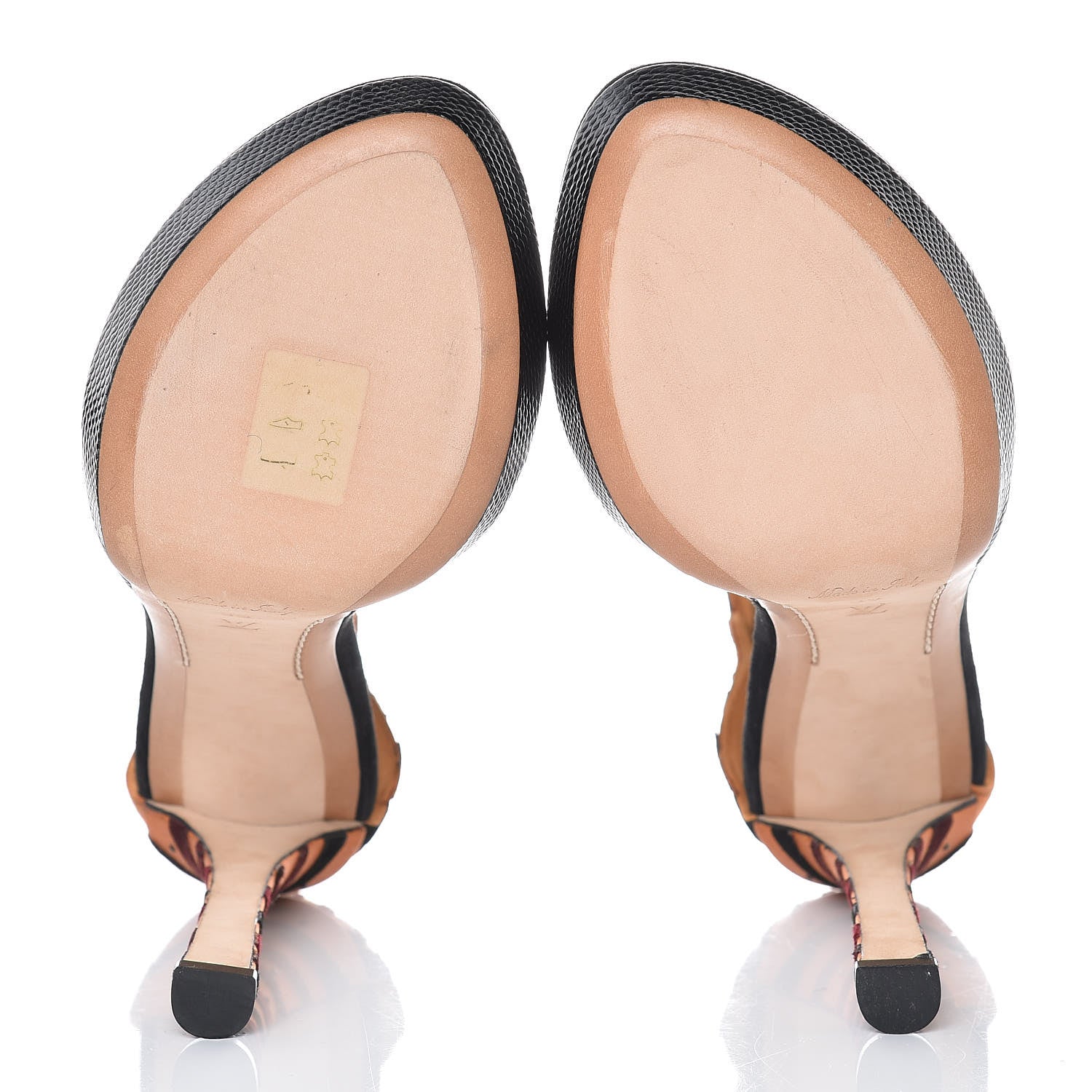 Louis Vuitton Artiface Suede Sandal Heels 39 Black 7 of 12