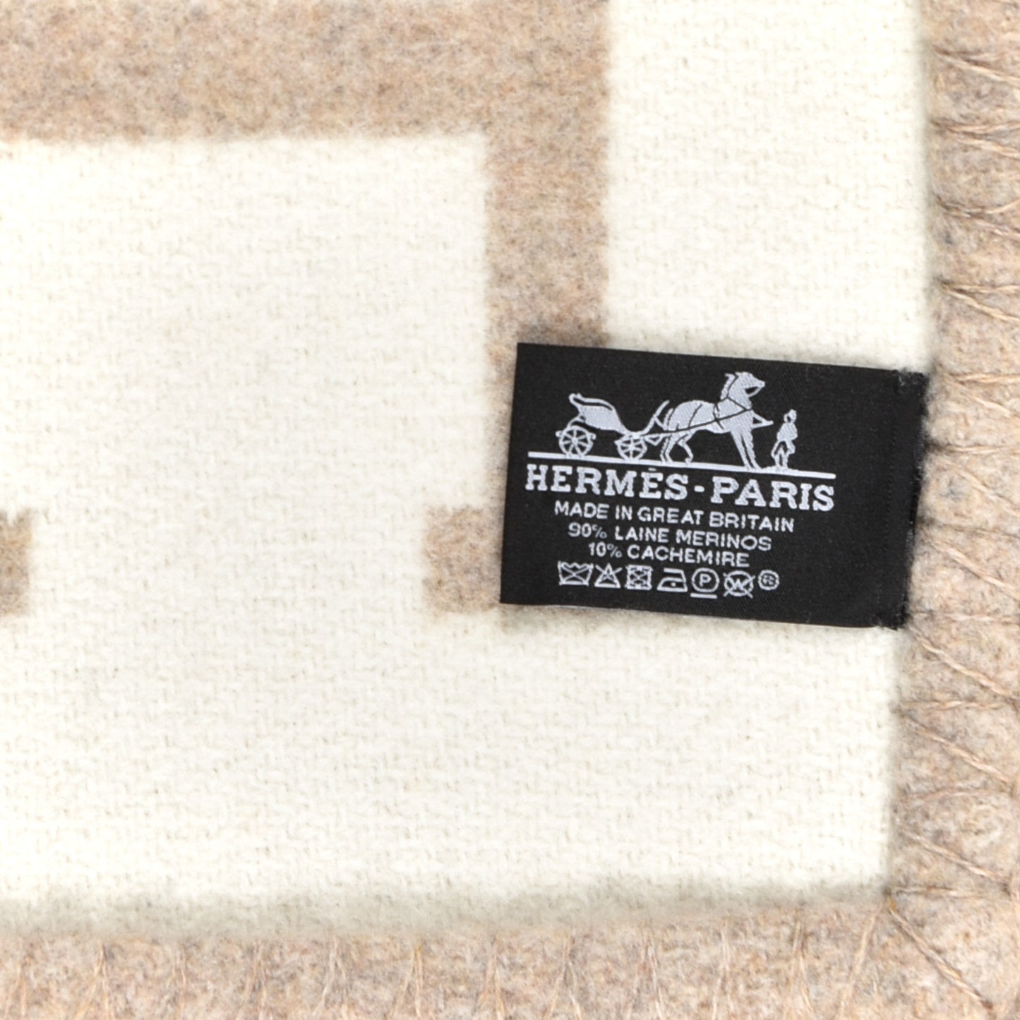 Wool Cashmere Avalon III Blanket Coco Camomille