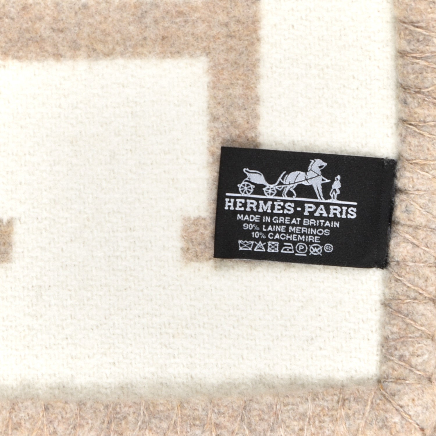 Hermes Wool Cashmere Avalon III Blanket Coco Camomille 3 of 3