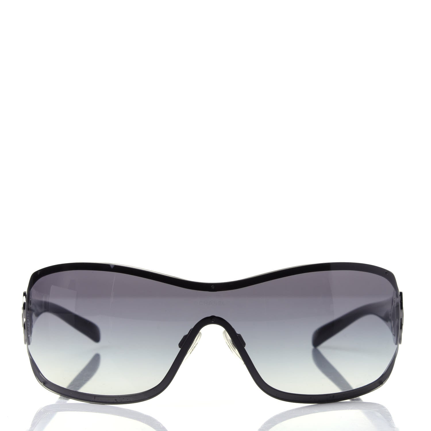 Chanel Swarovski Crystal Camellia CC Sunglasses 4164-B Black 2 of 5