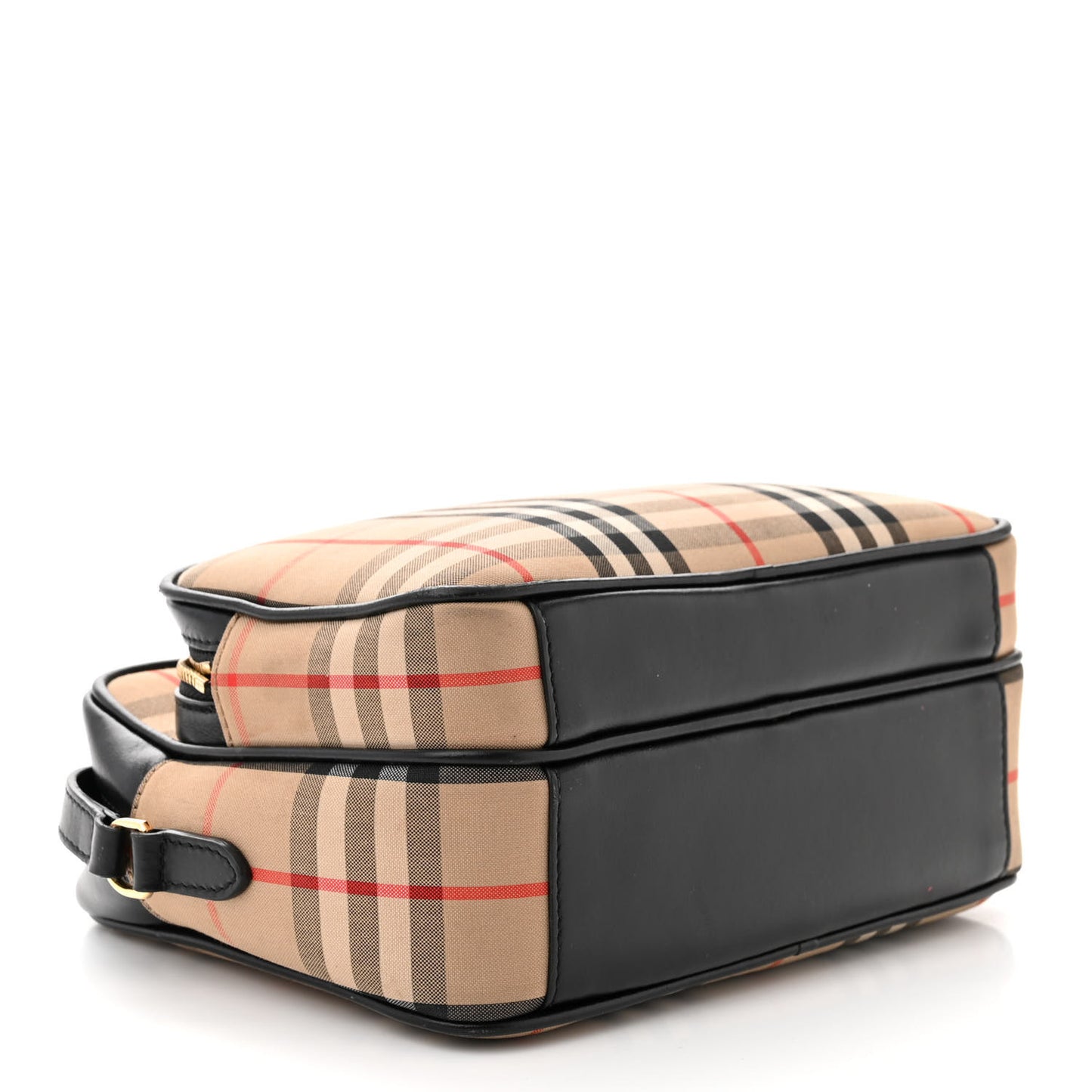 Calfskin Vintage Check Medium Camera Bag Archive Beige