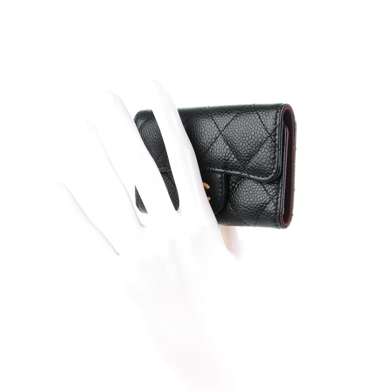 Chanel Caviar Quilted 6 Key Holder Black 2 of 8