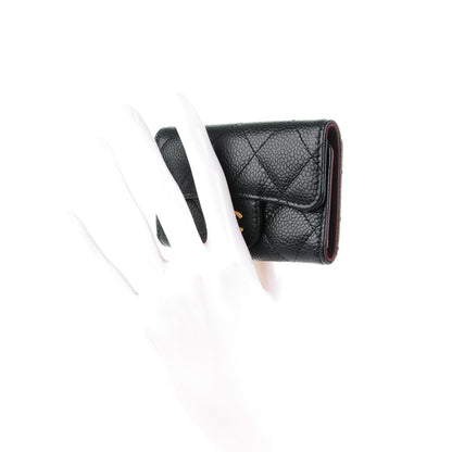 Chanel Caviar Quilted 6 Key Holder Black 2 of 8