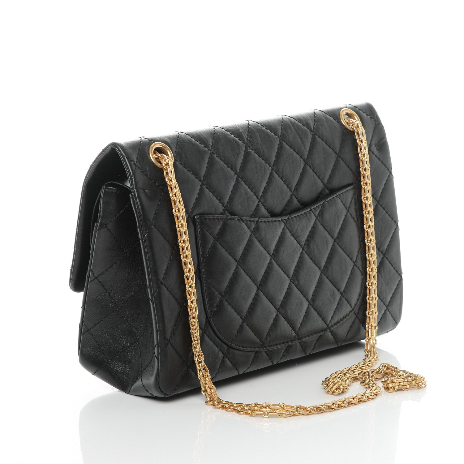 Chanel Aged Calfskin Quilted 2.55 Reissue 226 Flap Black 3 of 7