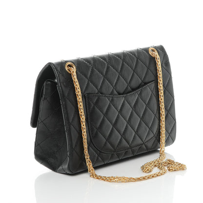 Chanel Aged Calfskin Quilted 2.55 Reissue 226 Flap Black 3 of 7