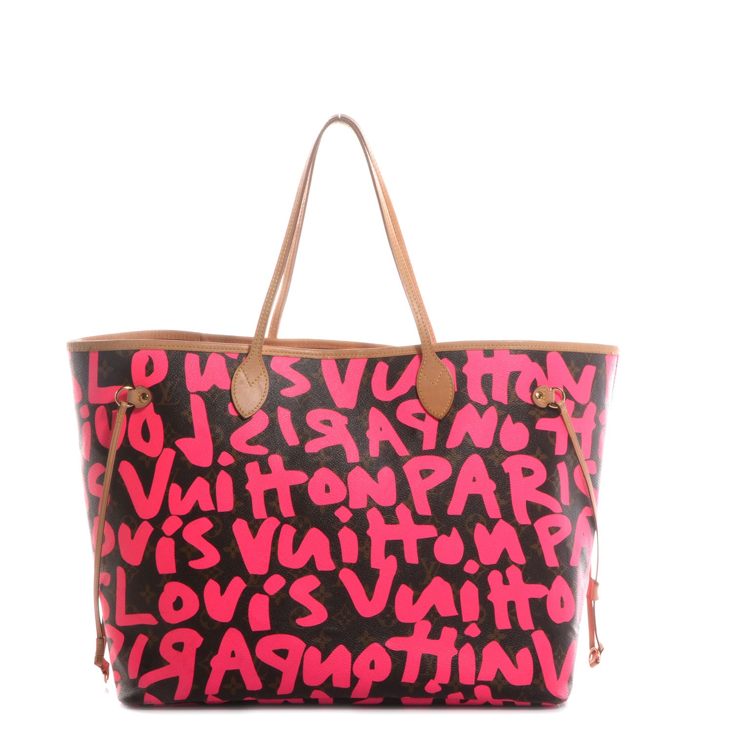 Louis Vuitton Monogram Graffiti Neverfull GM Fuchsia 1 of 8