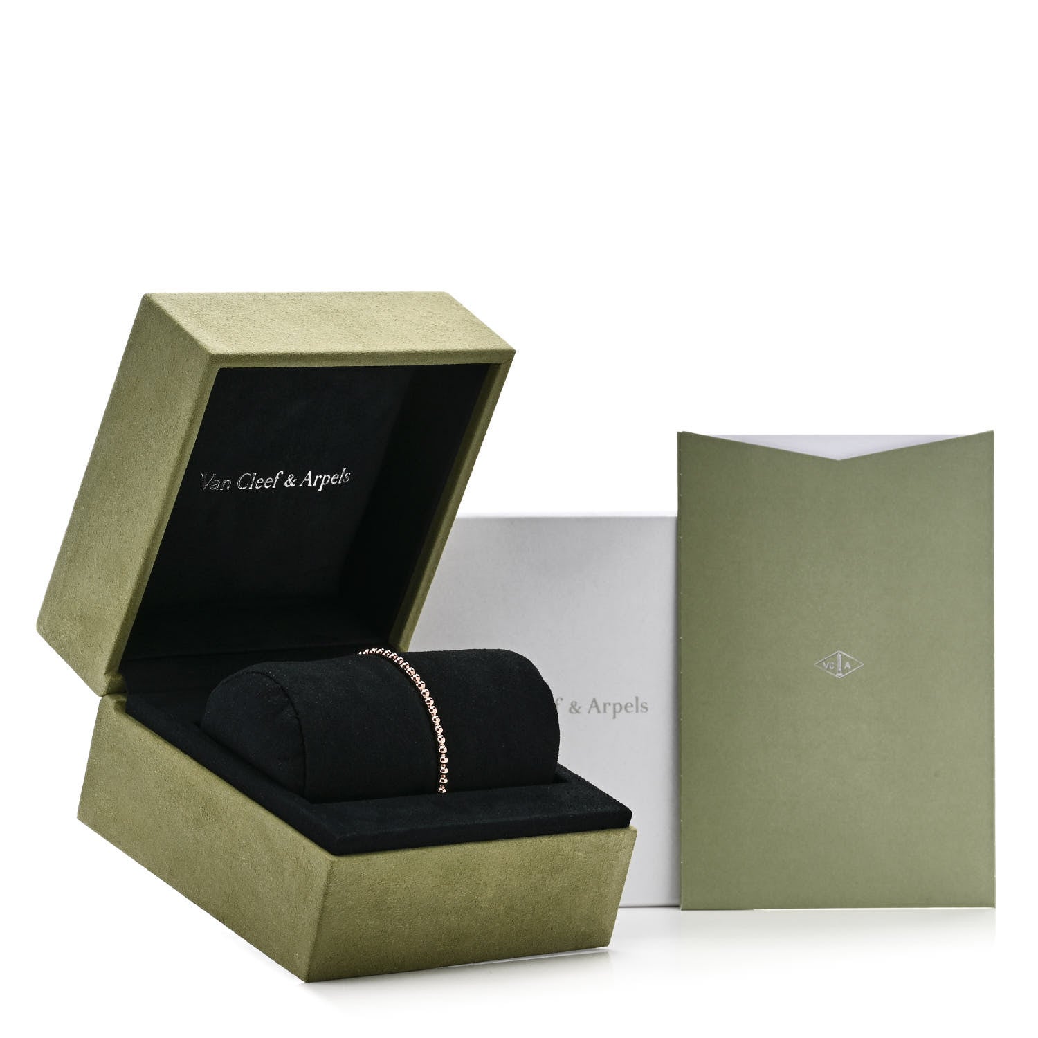 Van Cleef & Arpels 18K Rose Gold Perlee Pearls of Gold Bracelet M 4 of 4