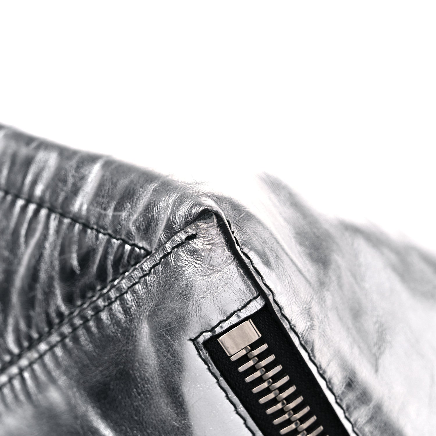 Proenza Schouler Metallic Calfskin Large Zip Hobo Silver 9 of 11