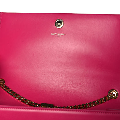 Saint Laurent Smooth Calfskin Medium Classic Monogram Kate Tassel Satchel Fuchsia 11 of 14