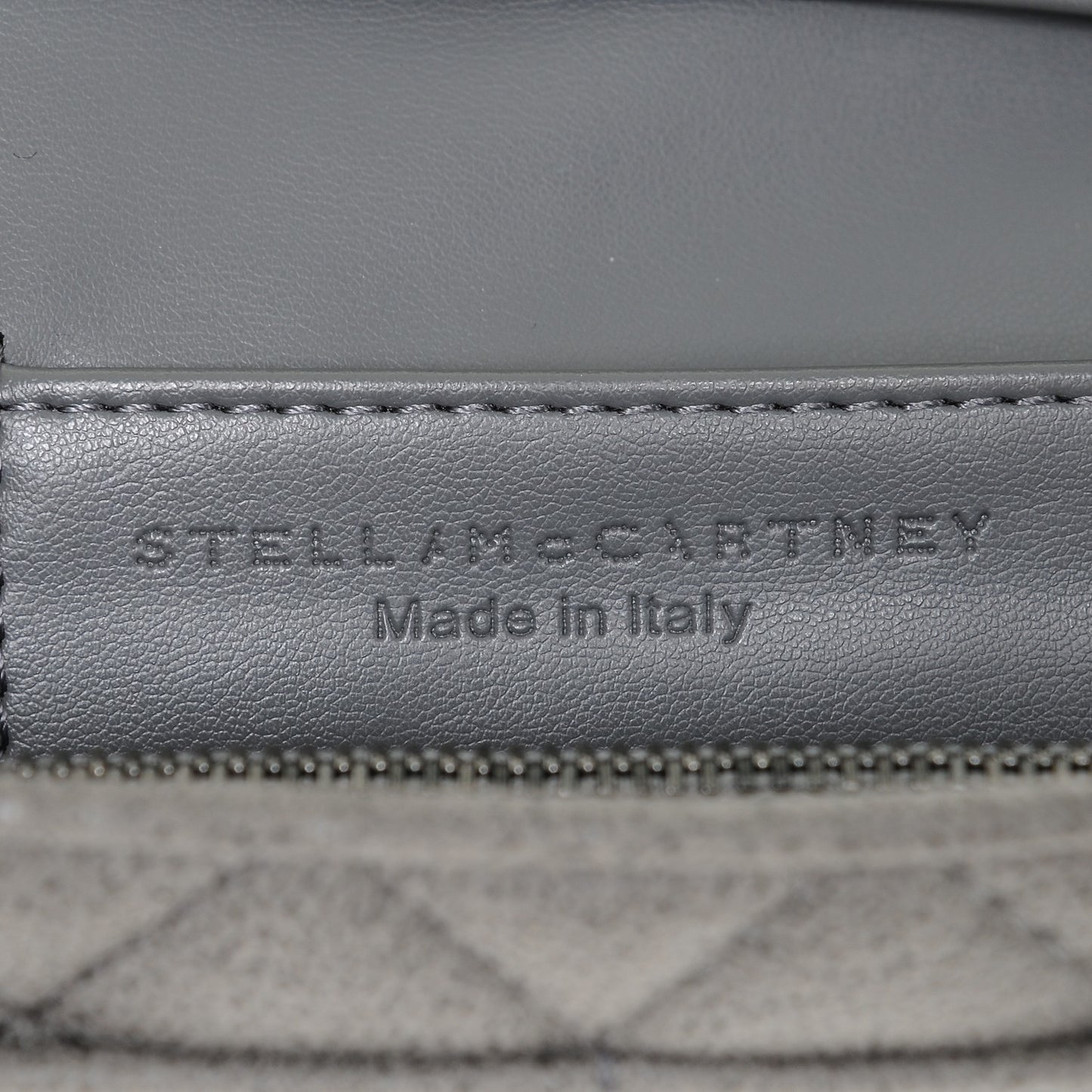 Shaggy Deer Quilted Falabella Flap Wallet Grey