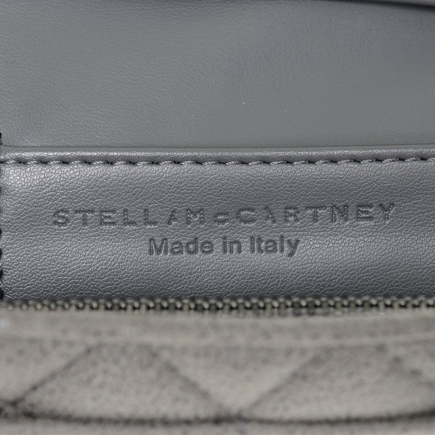 Stella McCartney Shaggy Deer Quilted Falabella Flap Wallet Grey 7 of 7