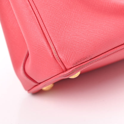 Prada Saffiano Mini Galleria Double Zip Tote Fragola 15 of 23
