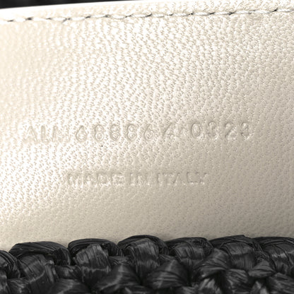 Saint Laurent Raffia Rive Gauche Tote Black 7 of 10