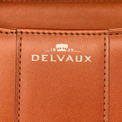 Delvaux Metallic Calfskin Mini Brillant Satchel Camel 7 of 14