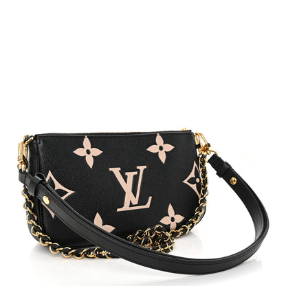 Louis Vuitton Empreinte Monogram Giant Multi Pochette Accessories Black Beige 3 of 11