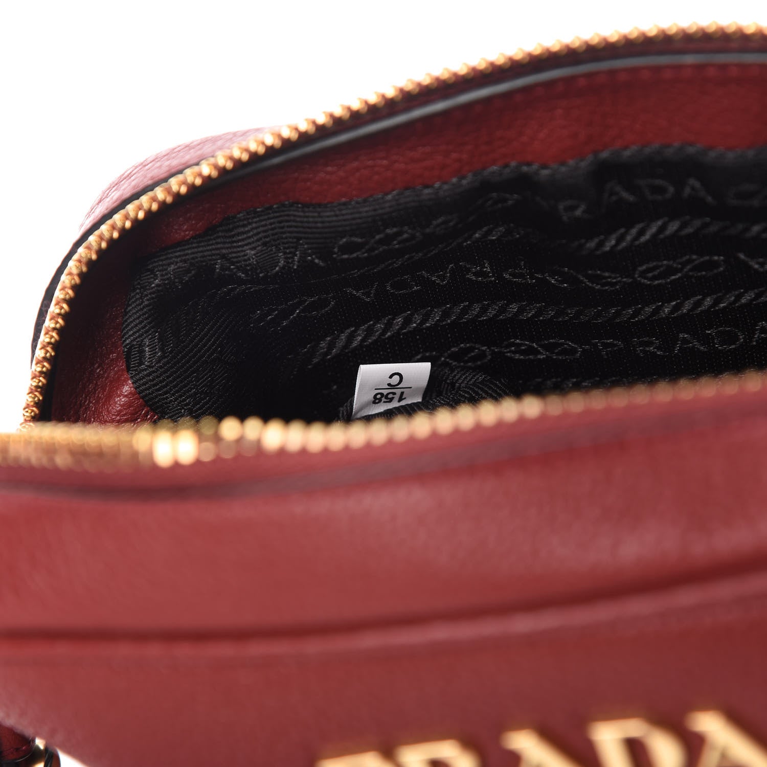 Prada Vitello Phenix Camera Bag Rubino 9 of 10