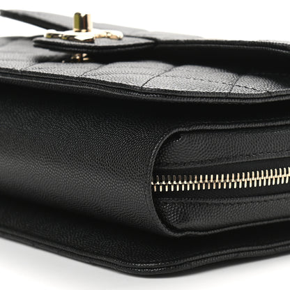 Chanel Caviar Quilted Large Like A Wallet Flap Black 8 of 8