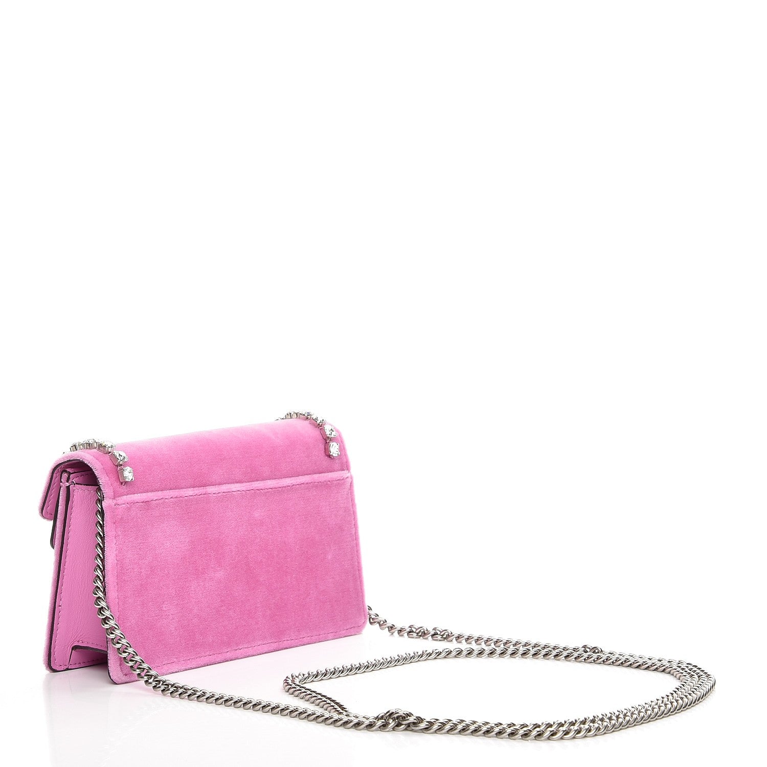 Gucci Velvet Crystal Super Mini Dionysus Shoulder Bag Malva 4 of 7