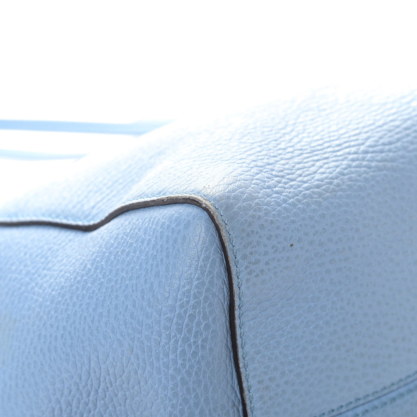 Dollar Calfskin Medium Swing Tote Mineral Blue