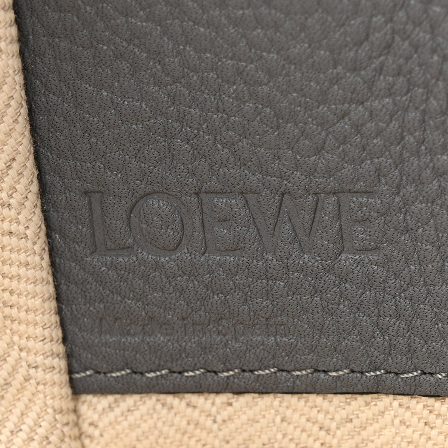 Loewe Grained Calfskin Small Hammock Shoulder Bag Asphalt 6 of 15