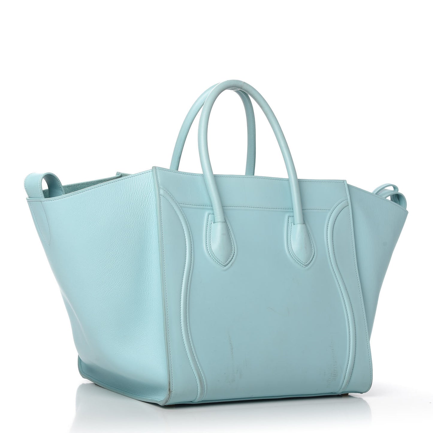 Supple Calfskin Medium Phantom Luggage Azur