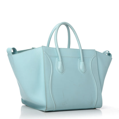 Celine Supple Calfskin Medium Phantom Luggage Azur 3 of 16