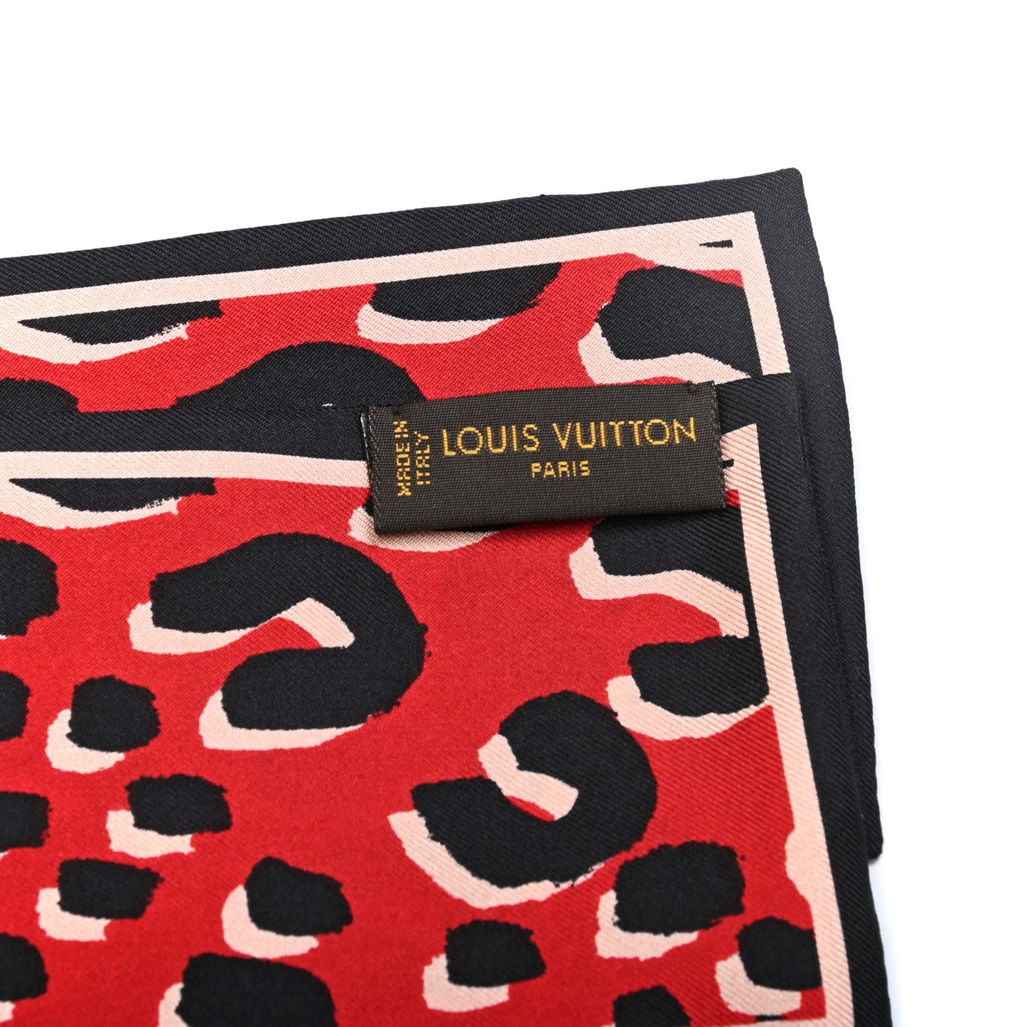 Silk Leopard Bandeau Rouge