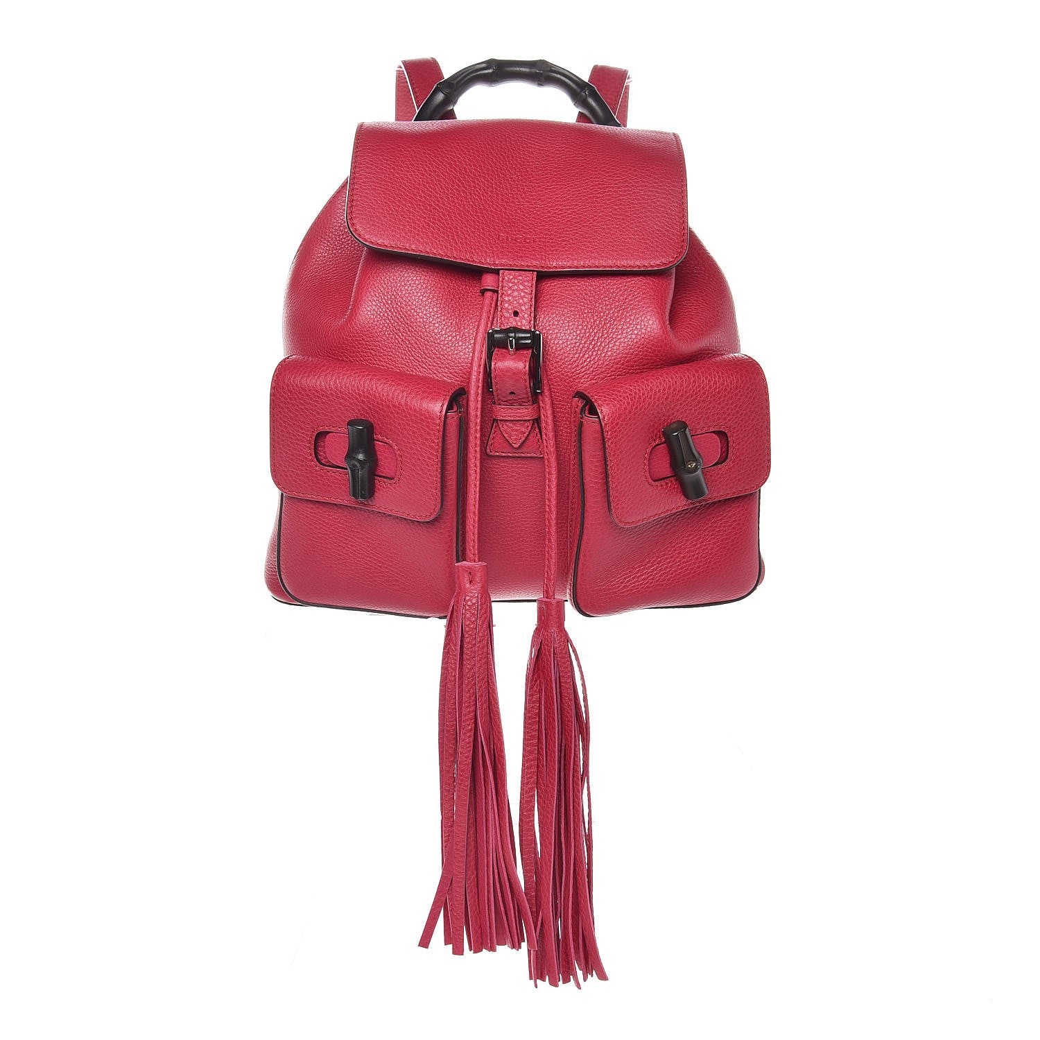 Gucci Cellarius Calfskin Medium Bamboo Backpack Petunia 1 of 7