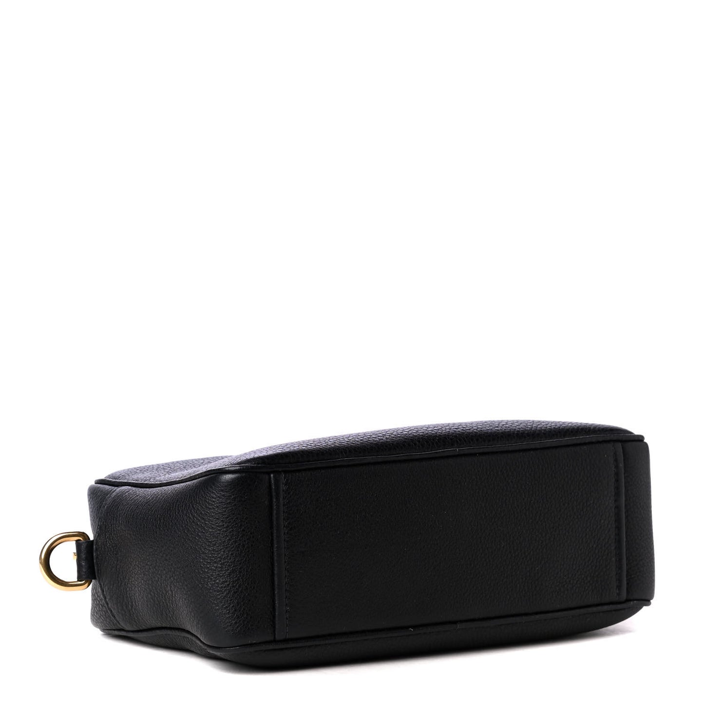 Vitello Daino Camera Crossbody Black